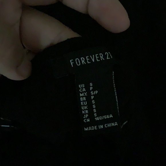 FOREVER21 Black Jumpsuit Criss-cross back Sexy Lines open Front - Picture 3 of 5